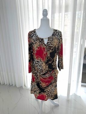 Thalia Sodi Animal Print Chain Dress XL ✨🐆